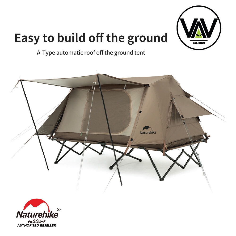 NATUREHIKE A type roof off the ground automatic tent Shopee Malaysia