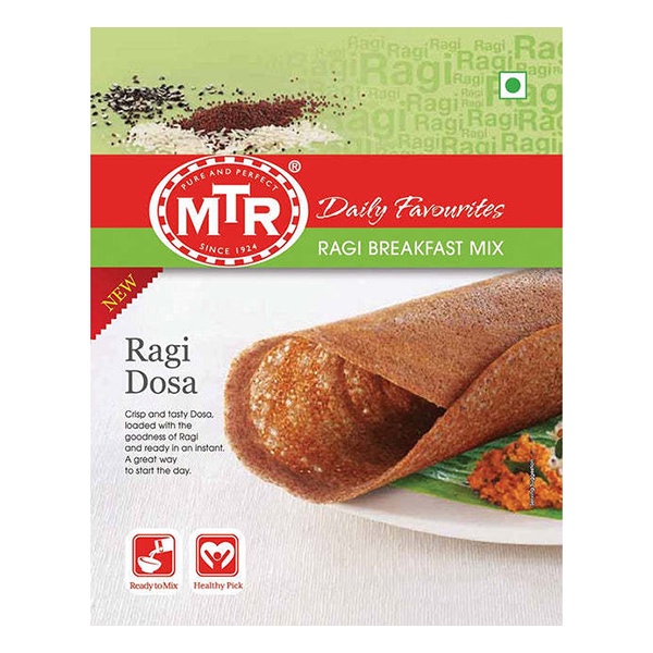 MTR Ragi Dosa Instant Breakfast Ready Mix 500g (Tepung Thosai Ragi ...