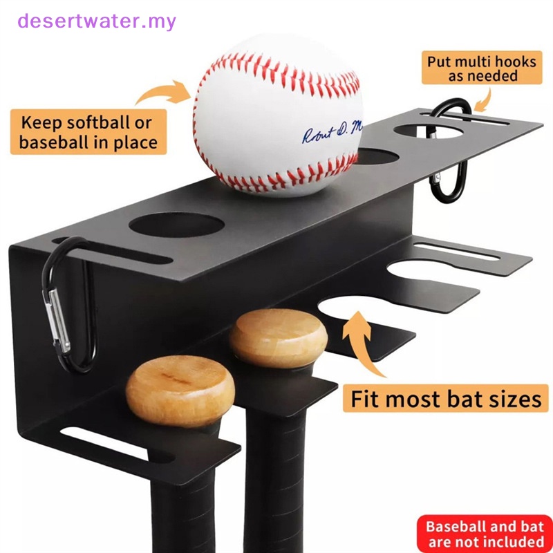 DWMY Metal Bat Storage Rack Baseball Bat Rack Wall Mount For Garage