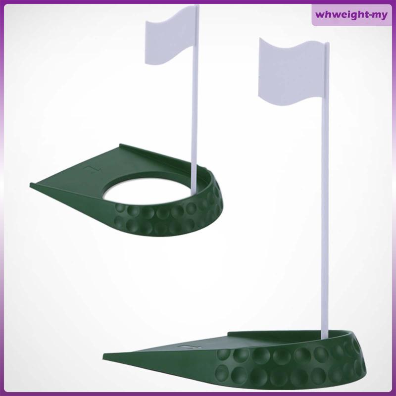 [WhweightMY] Golf Putting Cup, Golf Flag Set, Golf Flags Portable