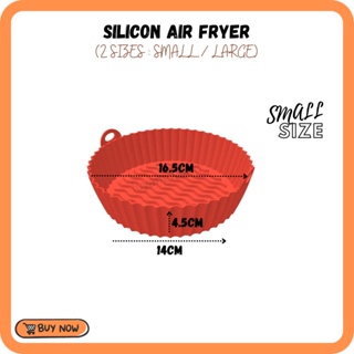 Silicone Air Fryer Pot Non-Stick Oven Baking Fried Chicken Nugget Pizza  Square Round Paper Mat Grill Silikon Replacement