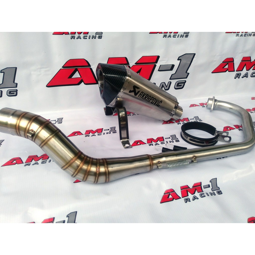 Kenalpot Exhaust Racing Akrapovic Short All New YZF R15 VVA R15M R15 M ...