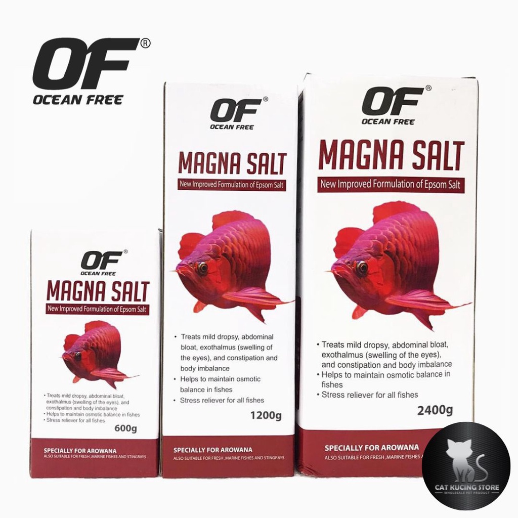 Ocean Free Magna Salt Aquarium Fish Care Epsom Salt (600g/1200g/2400g