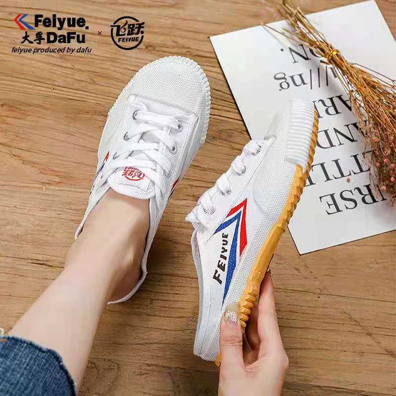 [Ready Stock Seckill] Feiyue Women's Canvas Shoes Half-Support Men's ...