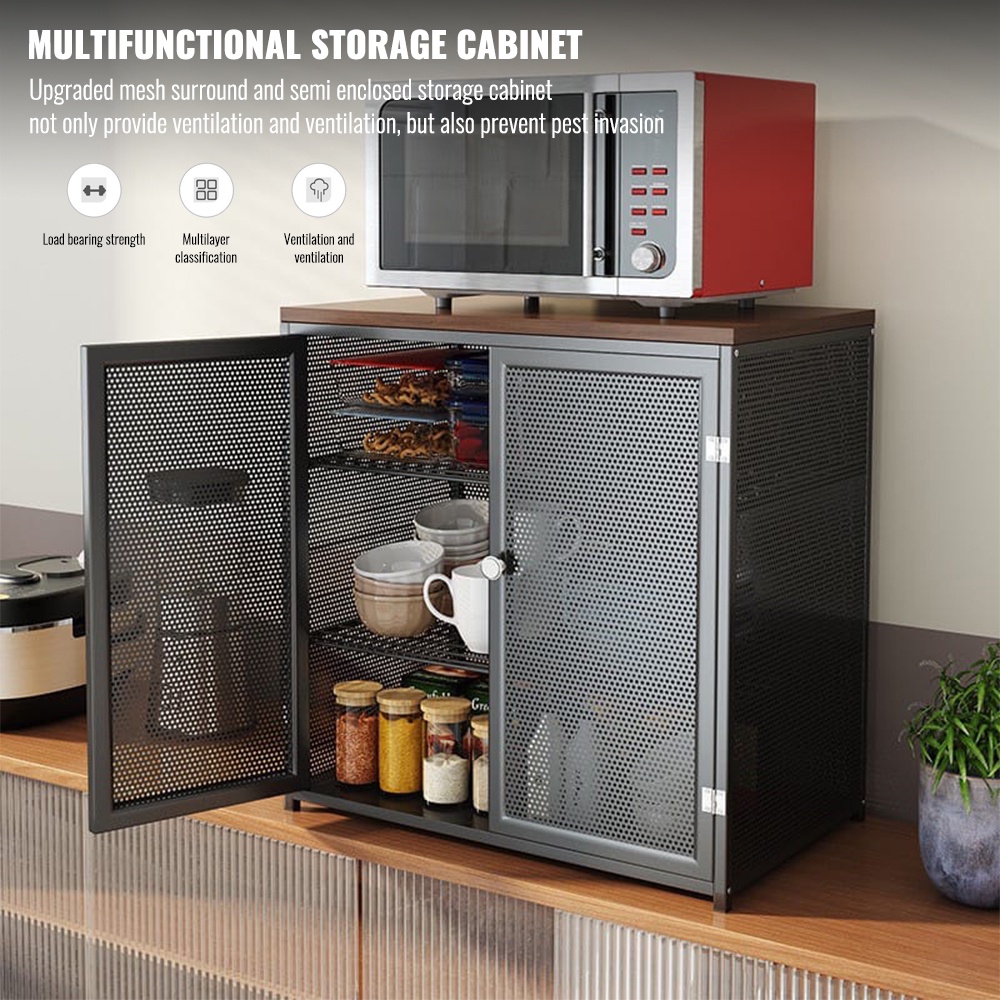Multipurpose Metal Kitchen Storage Table Dish Storage