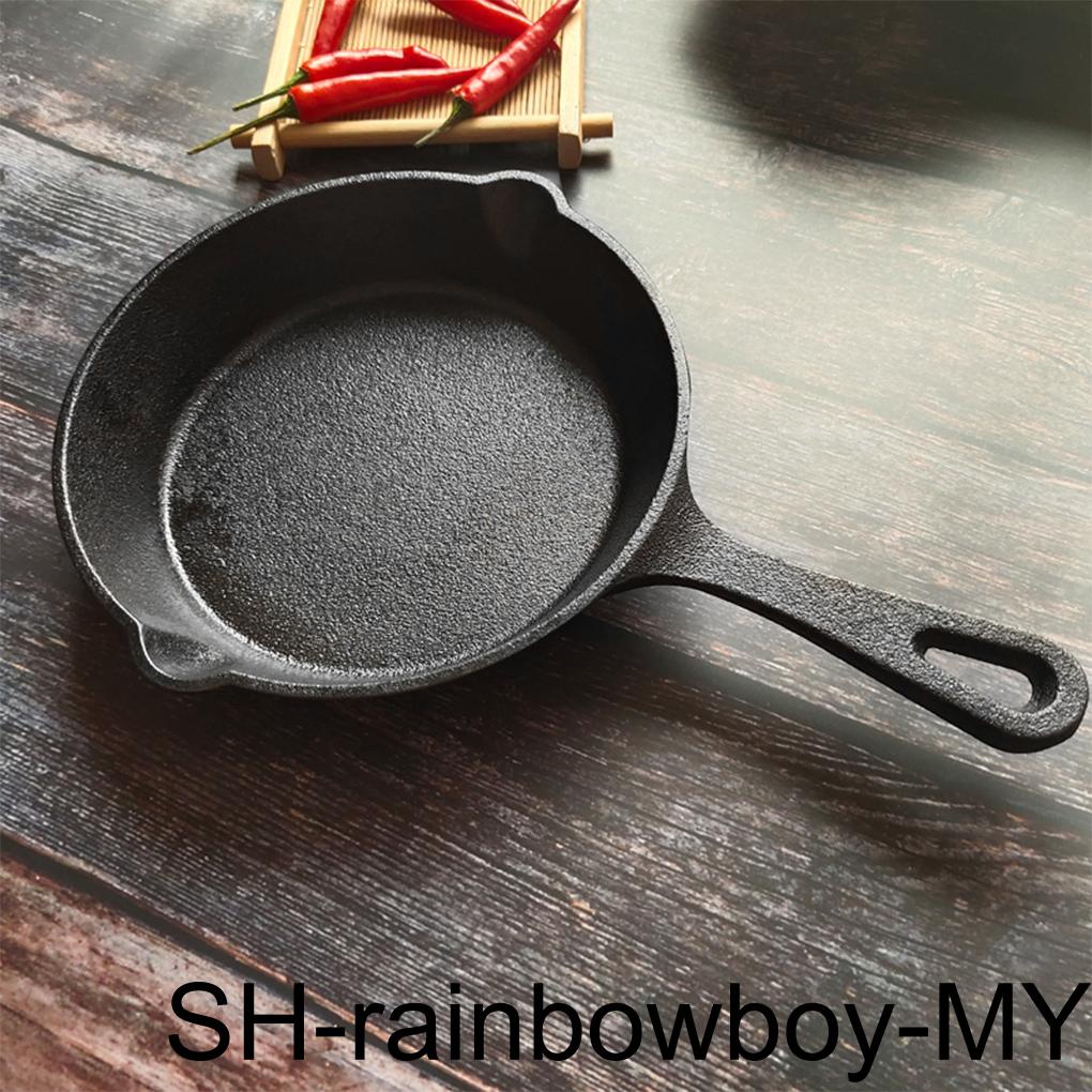 Frying Pan Durable Non-stick skillet Mini Thick Steak Flat cooking Pan ...