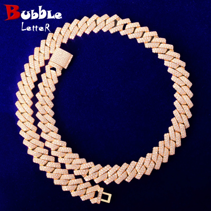 Cuban link deals bubble letter chain