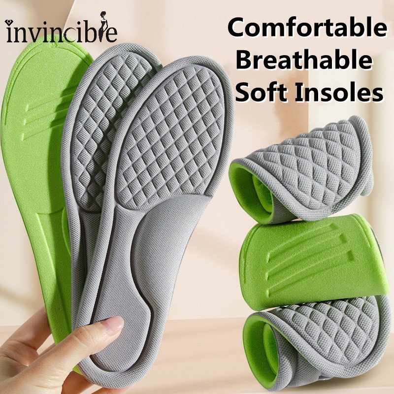 Sweat Absorption Running Shoe Cushion/ Memory Foam Orthopedic Insoles