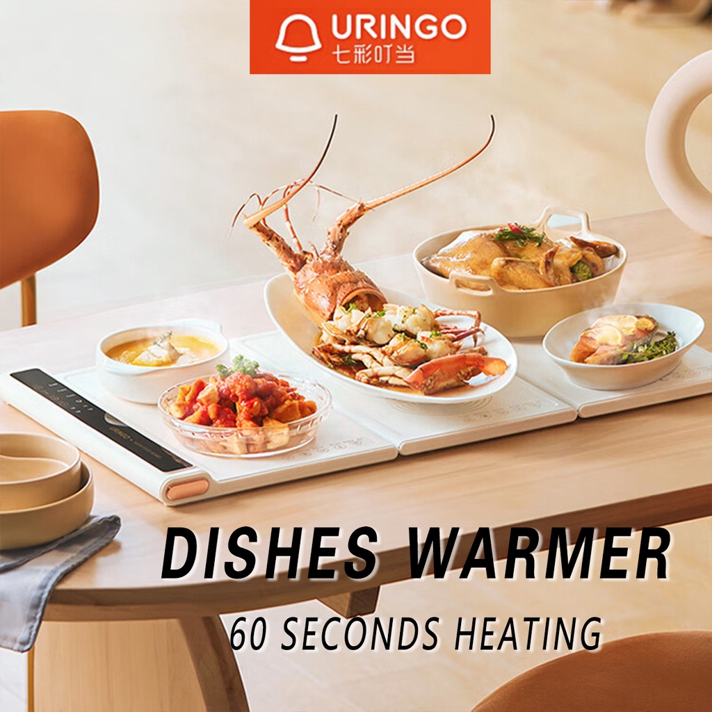 Uringo Electric Dishes Warmer / Electric Food Warmer Plate KEEPS FOOD