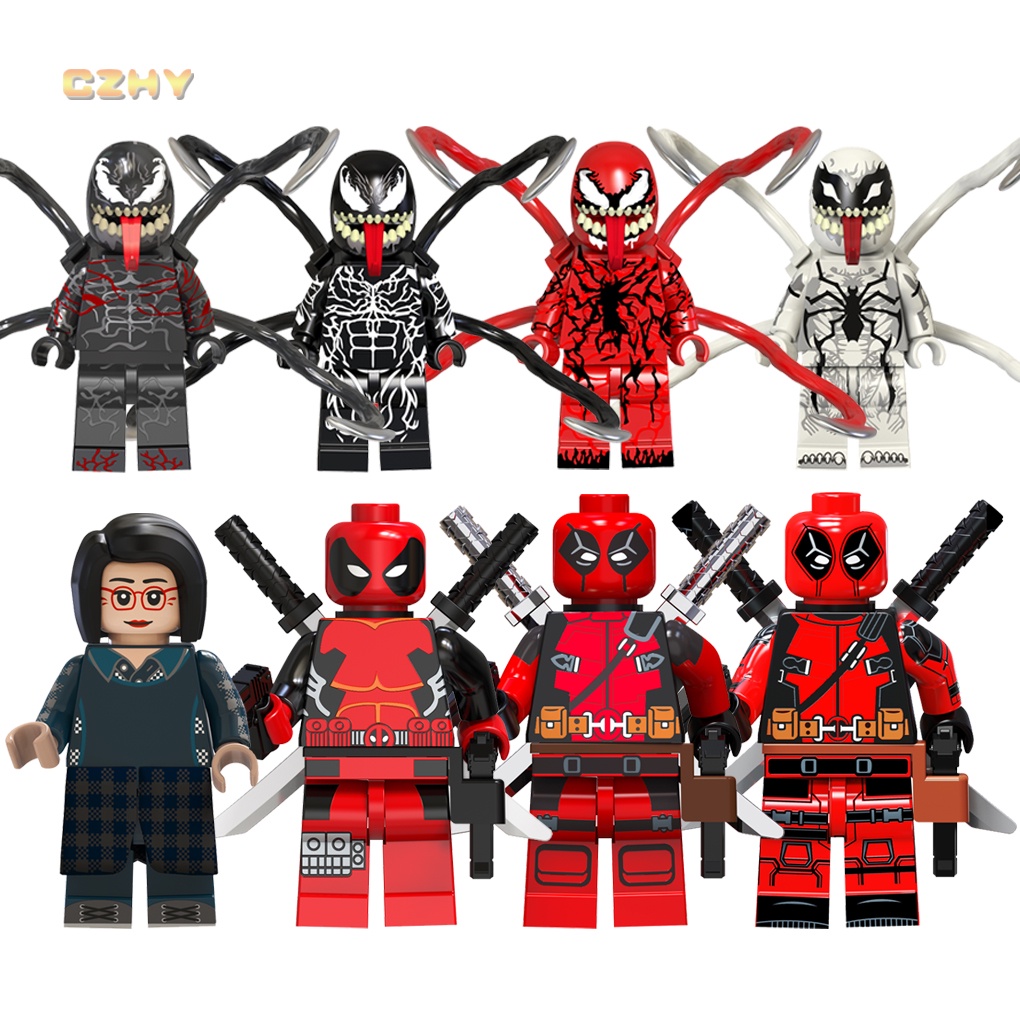 Movie Riot Venom Carnage Anti-Venom Super Heroes Villain Mrs.Chen Mini ...