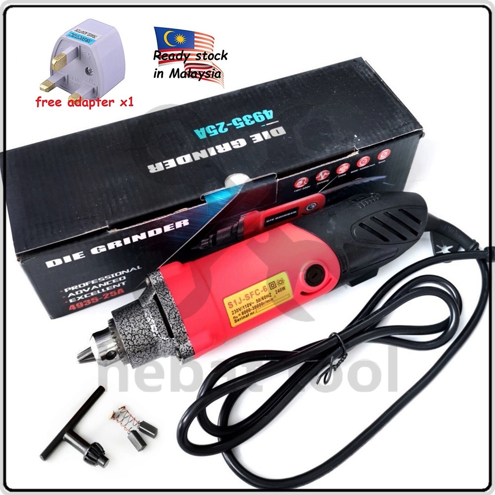 6mm Electric Die Grinder Rotary Tool Electric Drill Grinder Flexible ...