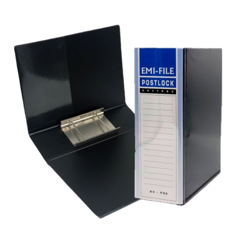 2 Post Lock File (80mm) - Black / 1 box | Shopee Malaysia