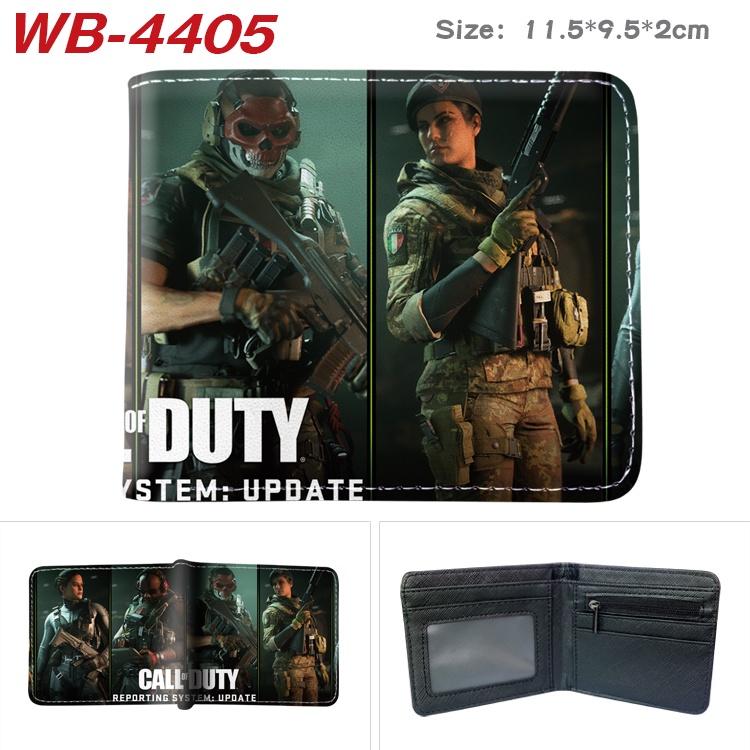 Call of Duty Game Cartoon PU Leather Mini Card Casual Short Wallet ...