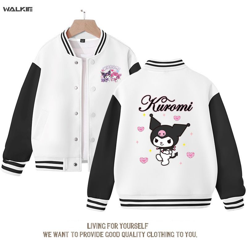 WALKIE Sanrios Kawaii Anime Kuromi My Melody Baseball Jersey Cute ...