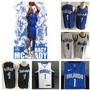 Vtg NBA Orlando Magic #1 Tracy McGrady Mitchell Ness Basketball