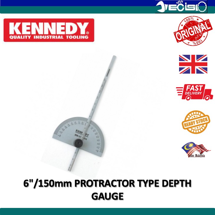 KENNEDY 6"/150mm PROTRACTOR TYPE DEPTH GAUGE KEN5183450K Shopee Malaysia