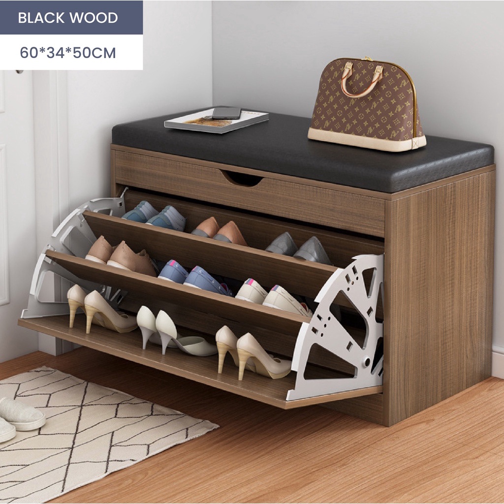 Shoes Rack With Cushion Organizer Storage Space Saving Large