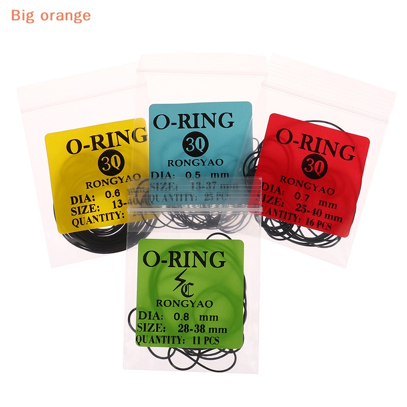 [Big orange] 1Pack 0.5/0.6/0.7/0.8MM Watch O-Ring Waterproof Rubber ...