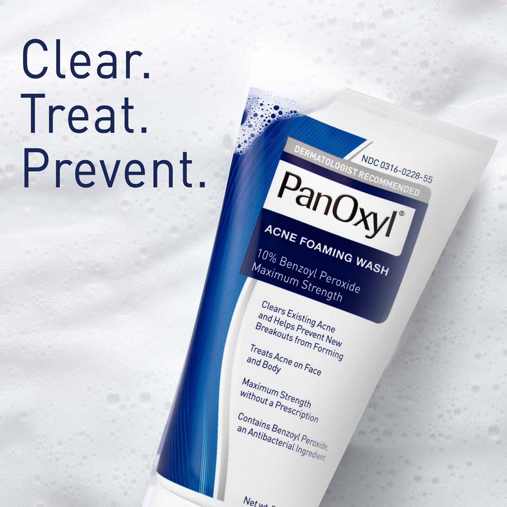 Panoxyl® Acne Foaming Wash Benzoyl Peroxide 10 Maximum Strength 156g