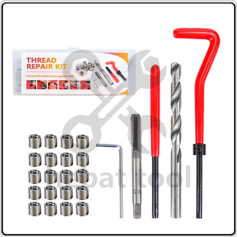 Metric Thread Coil Repair Kit Drill Bit Helicoil Threaded Insert