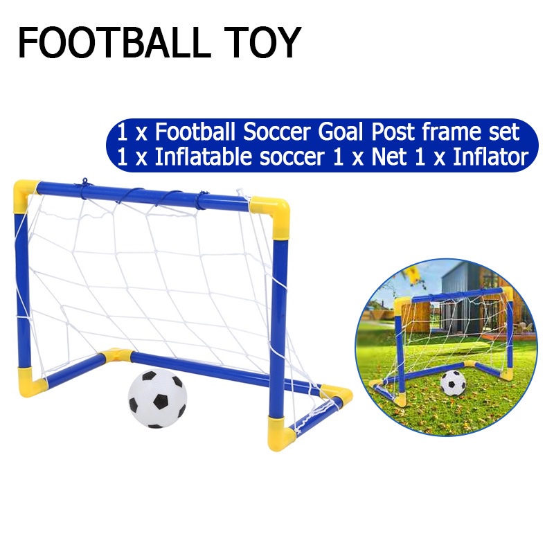 Mini Children Football Soccer Goal Post With Net Set | Shopee Malaysia
