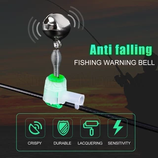 10Pcs Fishing Alarm Ringing Bell Night Fishing Rod Twin Spiral