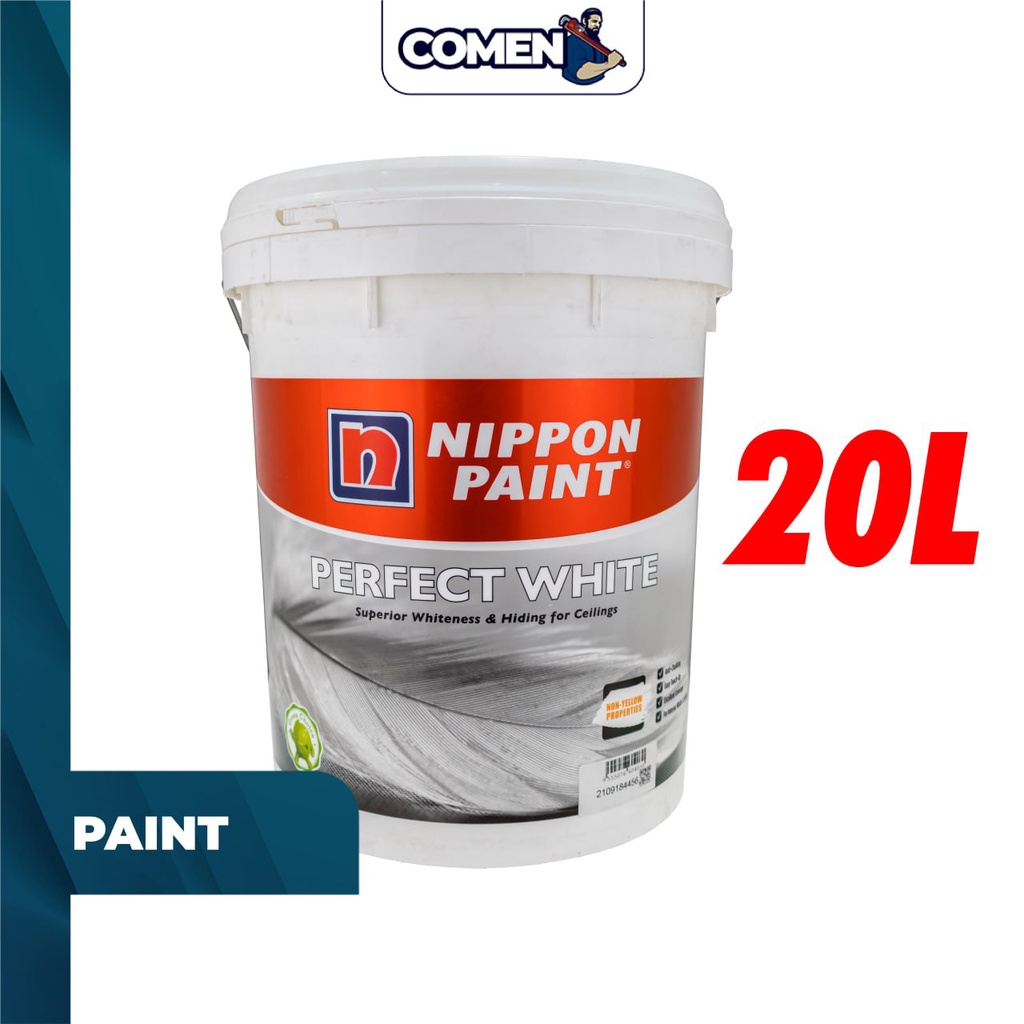 NIPPON PAINT Perfect White 20 Liter Interior Wall Ceiling Paint Matt