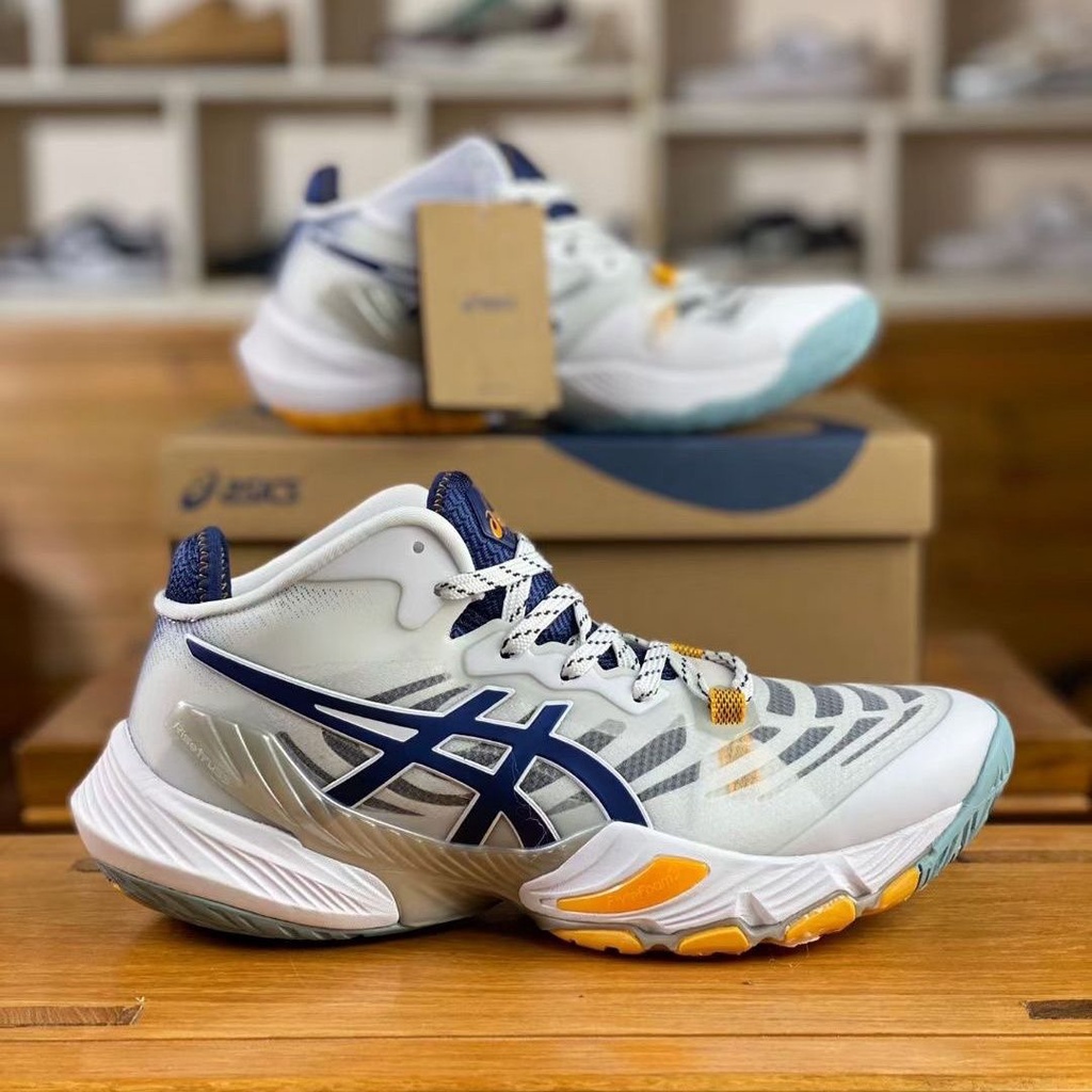 Asic2023 new practical volleyball shoes SKY middle and low top shock proof bouncing assisted Xitian aspiring men s professional volleyball shoes