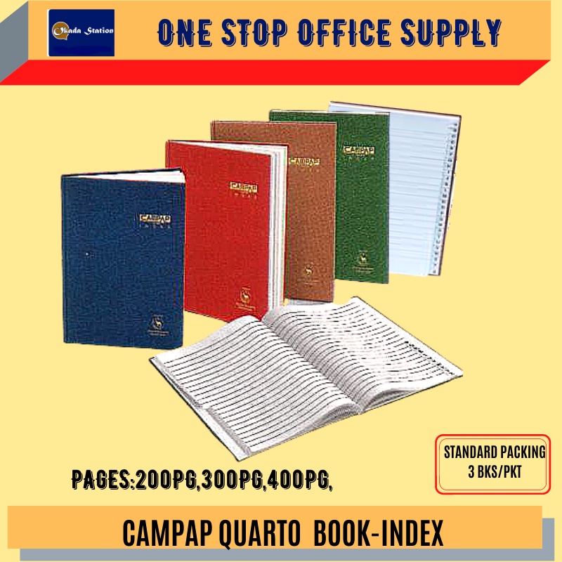 CAMPAP QUARTO INDEX BOOK / INDEX SQUARE BOOK / BUKU INDEX / BUKU PETA ...
