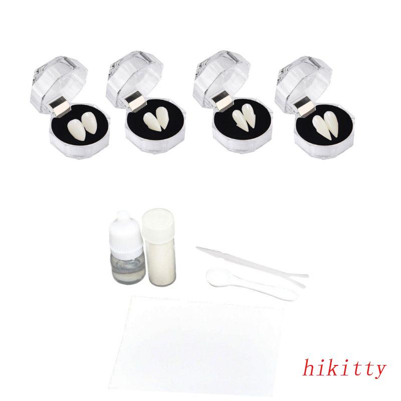 HIK Fake for Vampire Teeth Fangs Halloween Party Zombie Ghost Devil