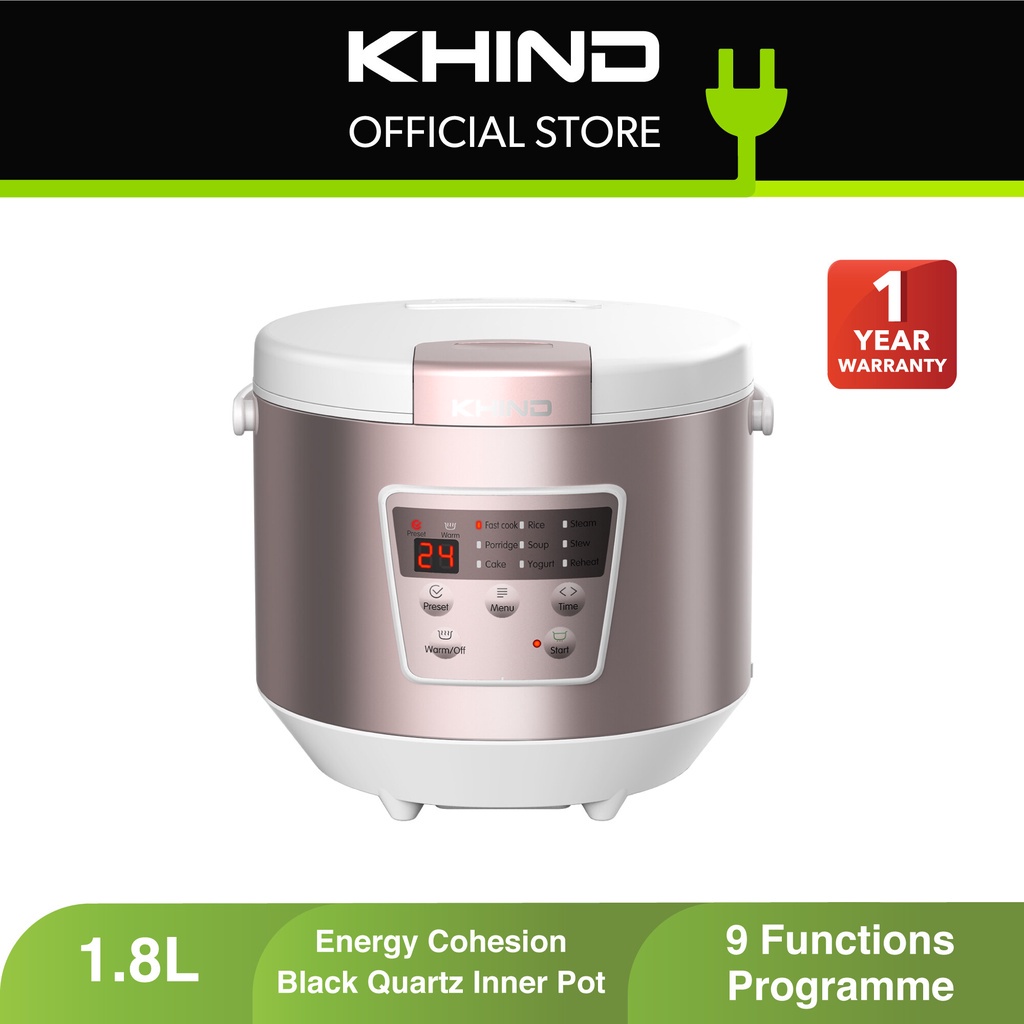 Khind 1.8L Digital Rice Cooker RCM18 | Shopee Malaysia
