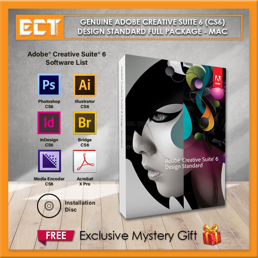 Genuine Adobe Creative Suite 6 (CS6) Design Standard Full Package for  Windows/Mac (Commercial Pack) | Shopee Malaysia