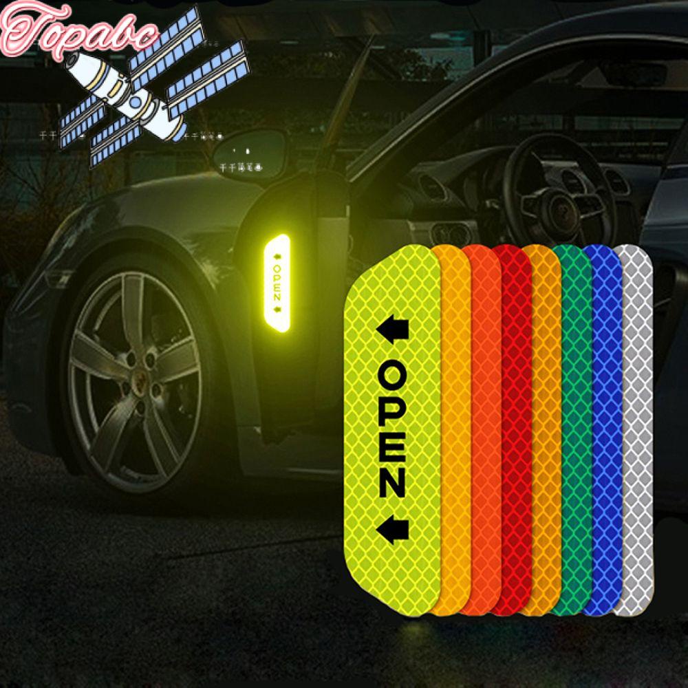 TOPABC Reflective Car Sticker Universal Reflective Tape Safety Bumper Sticker Shopee Malaysia