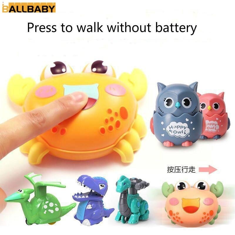 Press To Walk Without Battery Toy Car Dinosaur/snail/owl Children ...