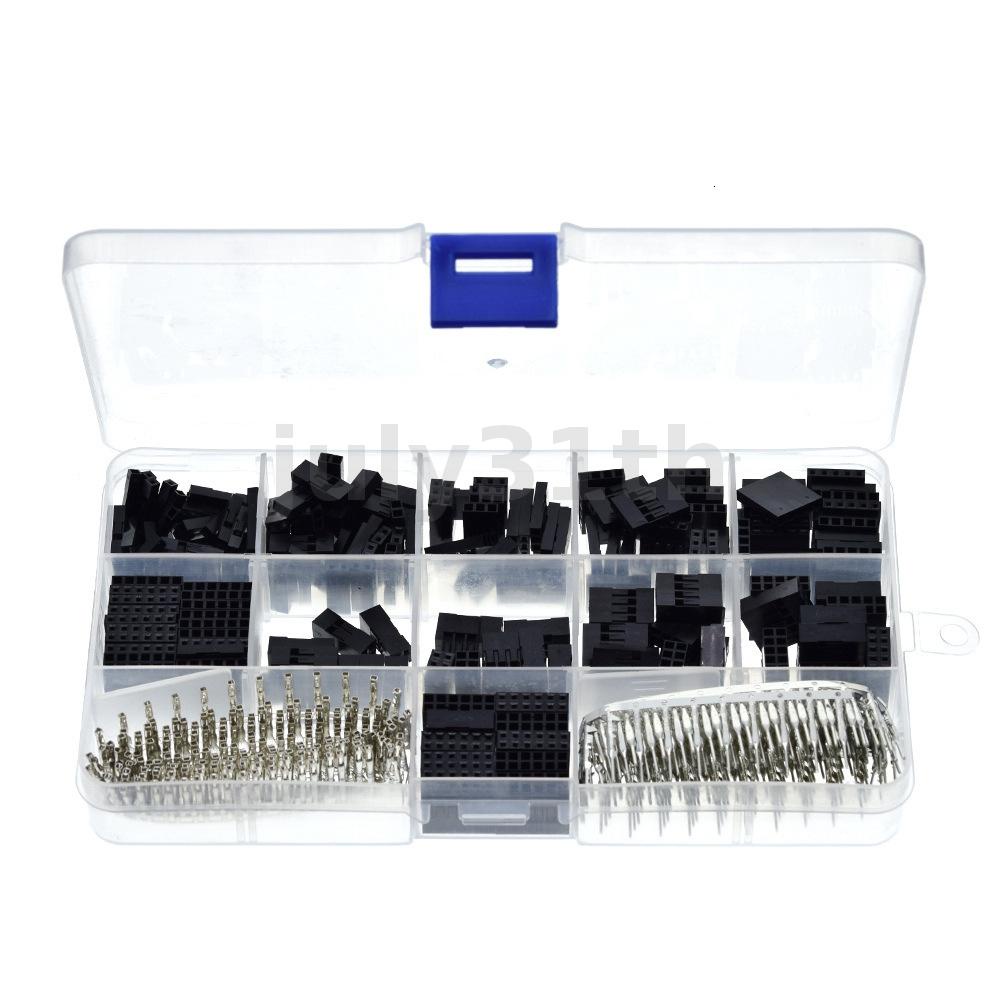 620PCS 2.54MM Dupont Cord Jumper Wire Pin Header Connector Rubber Shell