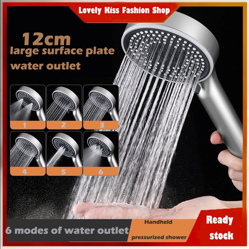 12cm Large Panel Six Stage Pressurized Shower Nozzle Water Heater