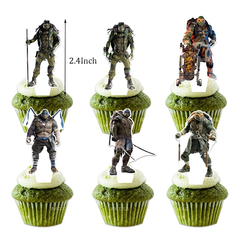 Jom Party Ninja Turtle Theme Birthday Decorations Cake Topper Hari Jadi ...