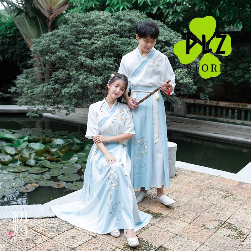 Men Women Couples Matching Clothing Set Ancient Tang Cosplay China Style  Hanfu