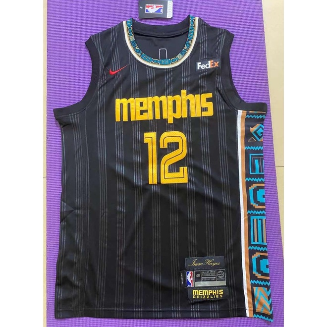 Unique 2021 Season NBA Men Memphis Grizzlies 12 Ja Morant Jersey City