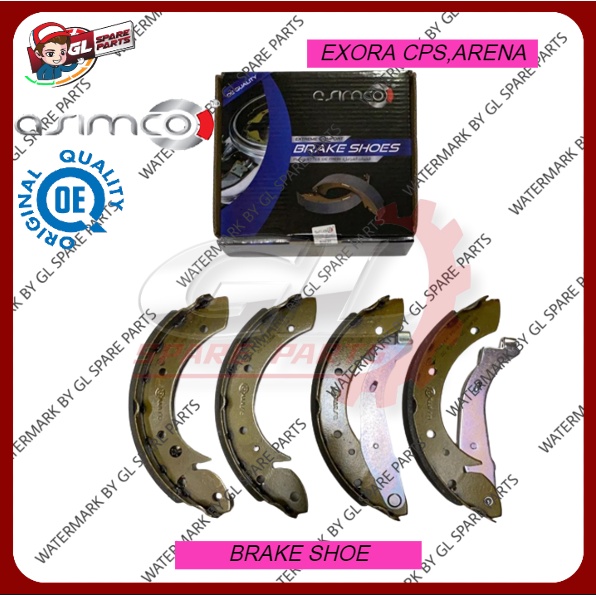 REAR BRAKE SHOE (OE/USA) (ASIMCO) PROTON EXORA CPS / ARENA | Shopee ...
