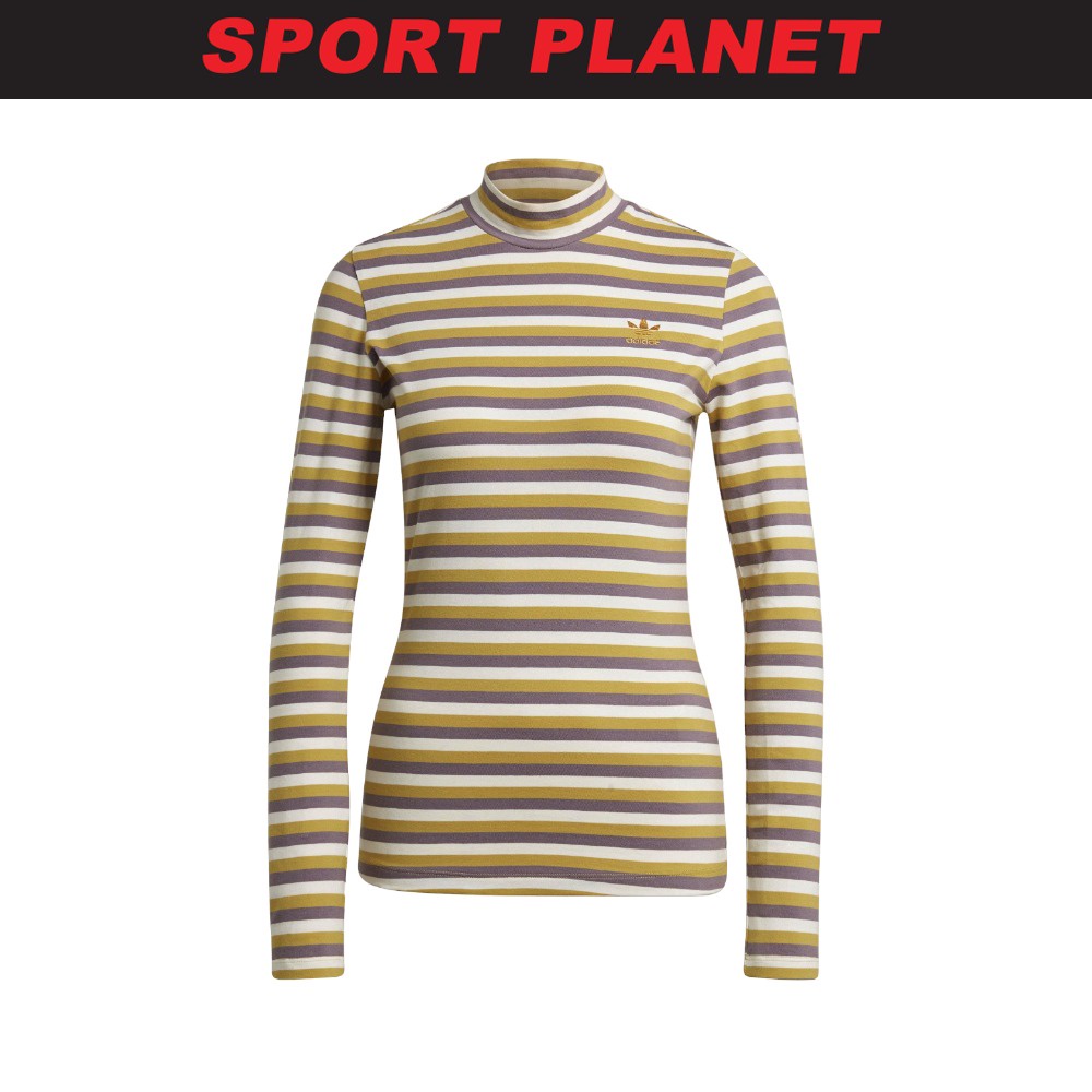 adidas Bunga Women Striped Long Sleeve Tee Shirt Baju Perempuan GU0831 Sport Planet 41 32 Shopee Malaysia