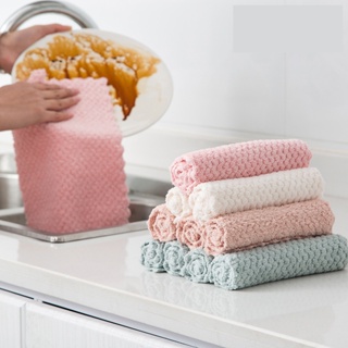 20cm Steel Wire Dishcloths Double-layer Napery Dishcloth Rags Non