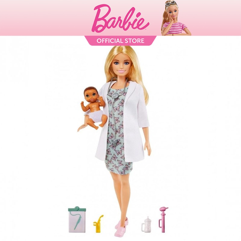 Barbie I Can Be Baby Doctor Doll Set With Baby & Medical Accessories