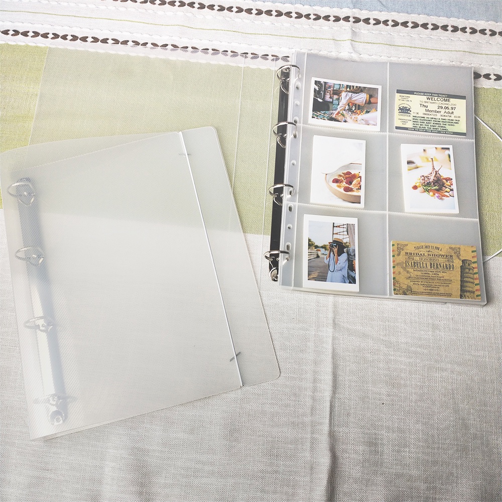 A4 4 Rings Photocard Binder Photo Album Collector Book Notebook Single ...