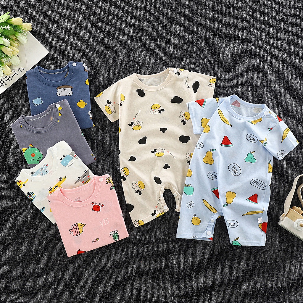 [M'sia Stock]🌸0-18M🌸Baju Bayi Baby Clothing Rompers Cartoon Newborn ...