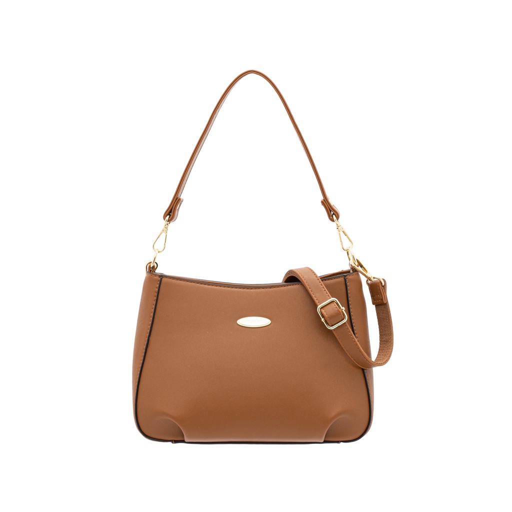 British Polo Delia Ladies Womens PU Leather Shoulder Handbag with Top