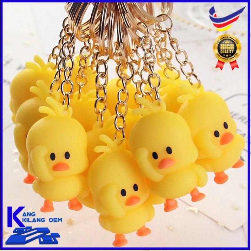 5 Tik Tok Funny Cute Yellow Duck Key Rings For Car Bags Shopee Malaysia 3010