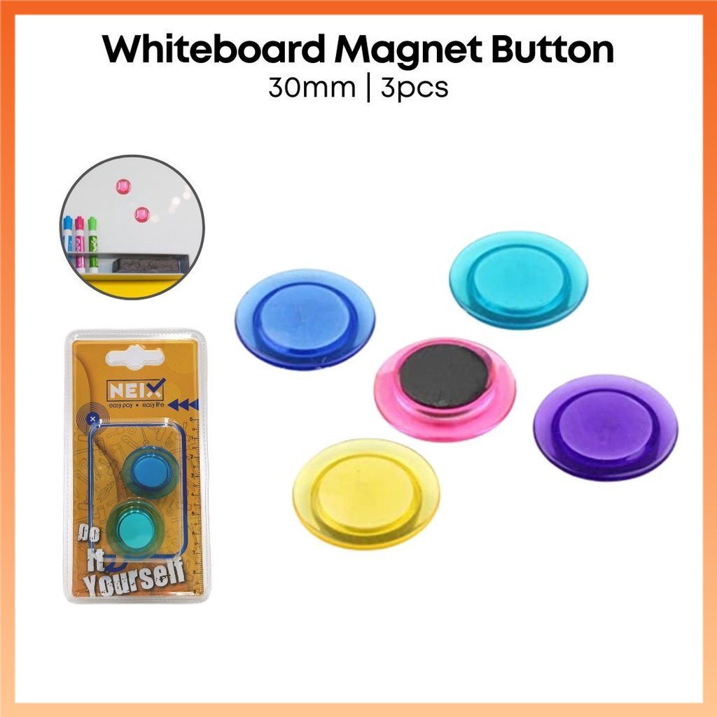 [READY STOCK] Whiteboard Round Notice Board Planning Refrigerat