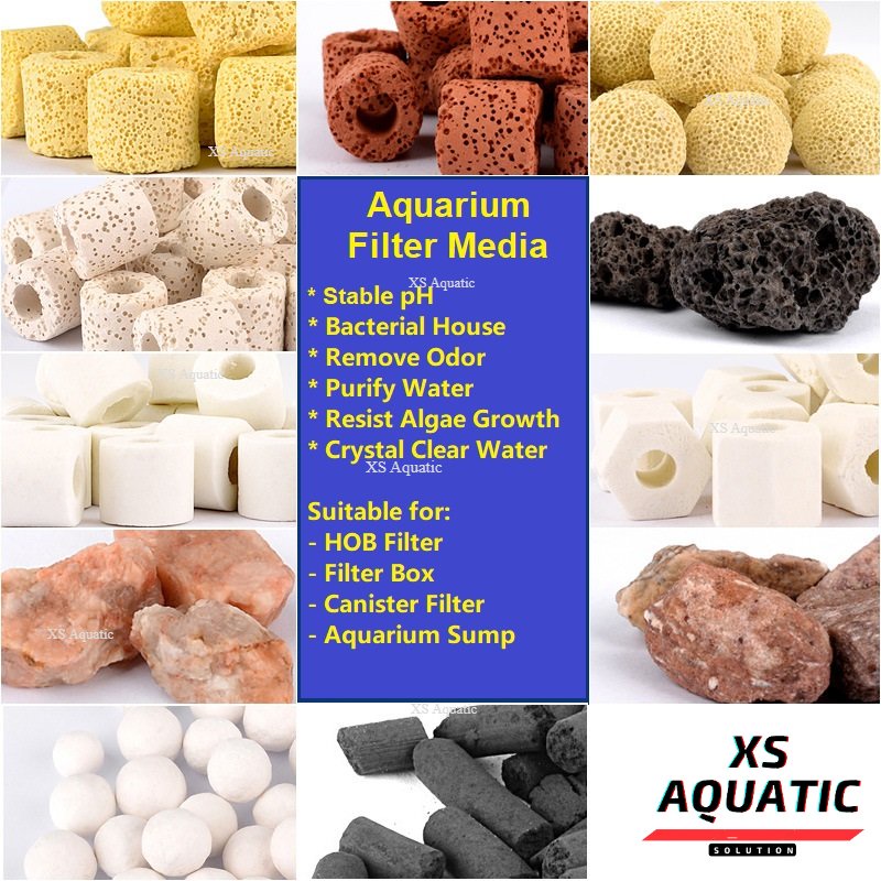 Filter Media Lava Rock, Ceramic Filter Ring & Bio Ball For Aquarium ...