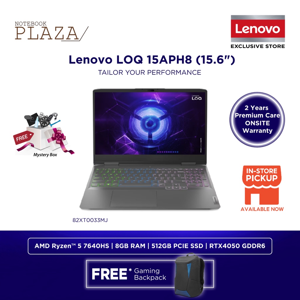 Lenovo LOQ 15APH8 15 6 165Hz Gaming Laptop Ryzen 5 7640HS 7 7840HS